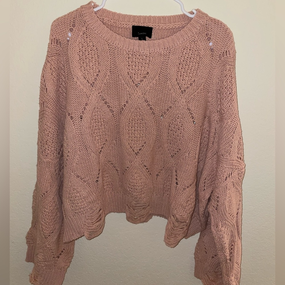 Pink sweater